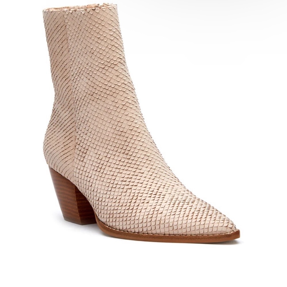 Matisse caty snake embossed ankle boot